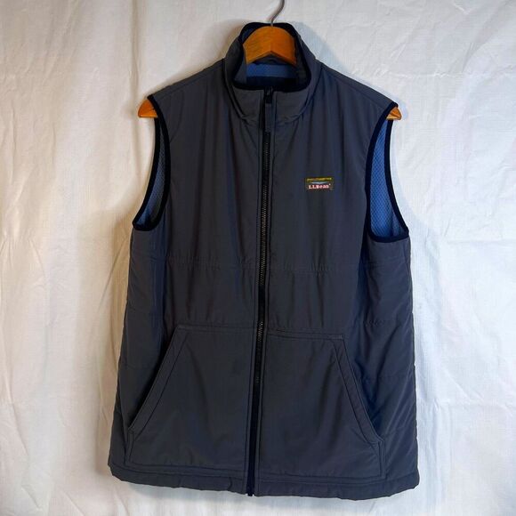 LL Bean PrimaLoft Insulated Mock Neck Full Zip Vest Size MD Outdoor Layer - Picture 9 of 12